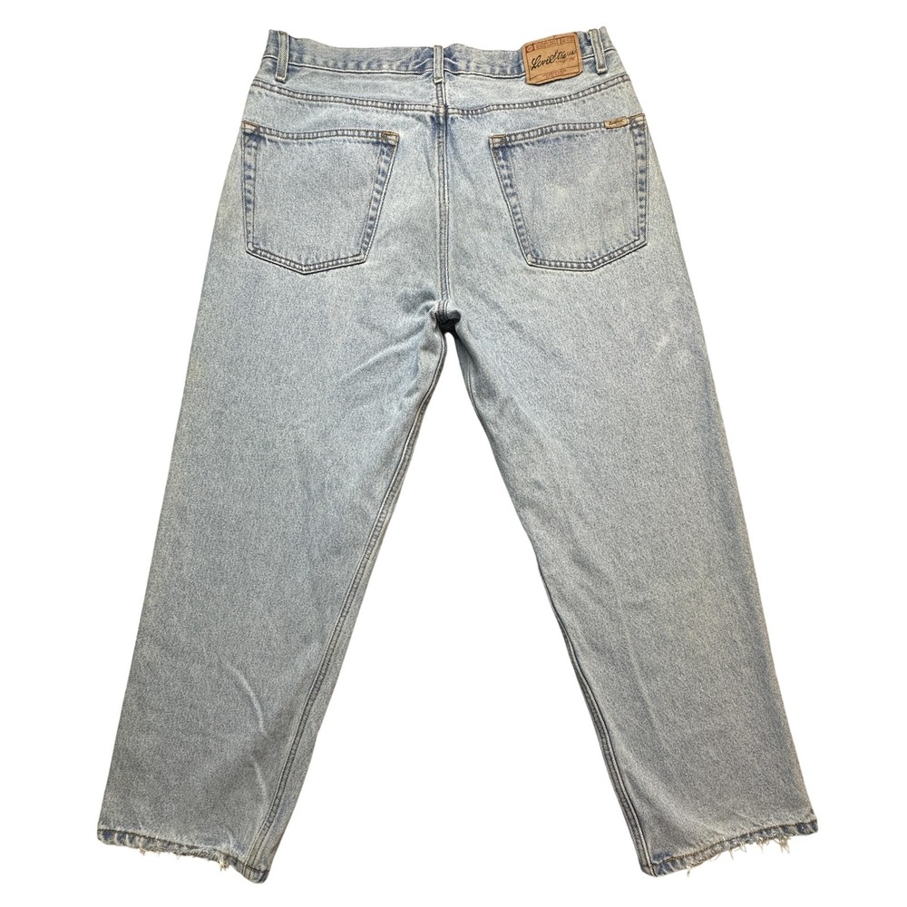 Levi Strauss Signature Jeans Mens 38x30(34x28) Light Wash Relaxed Fit Blue Denim